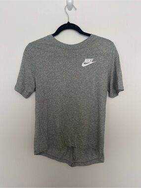 Nike Grey Logo Crewneck T-Shirt